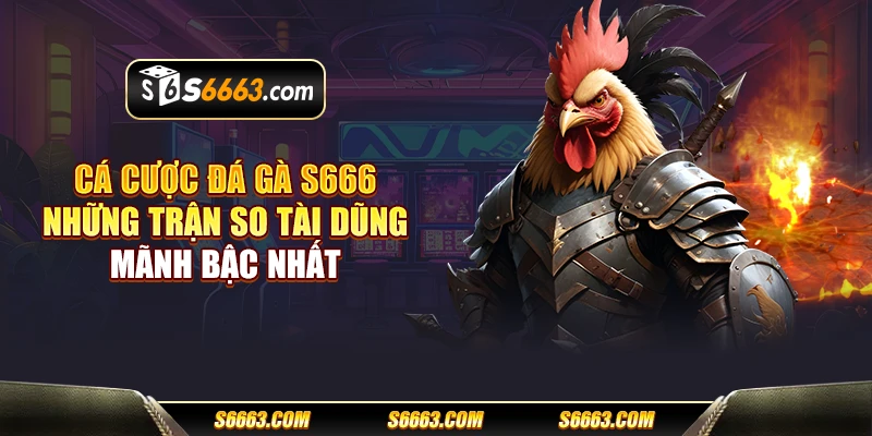 Cá cược đá gà S666 - Những trận so tài dũng mãnh bậc nhất