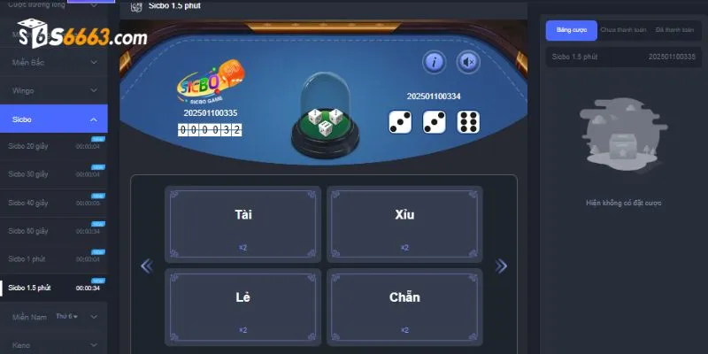 Game Sicbo hấp dẫn và độc đáo