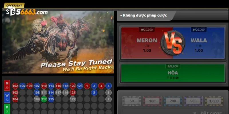 Giao diện game cá cược đá gà S666