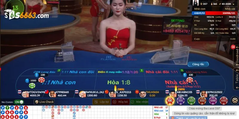 Giao diện game cược Casino