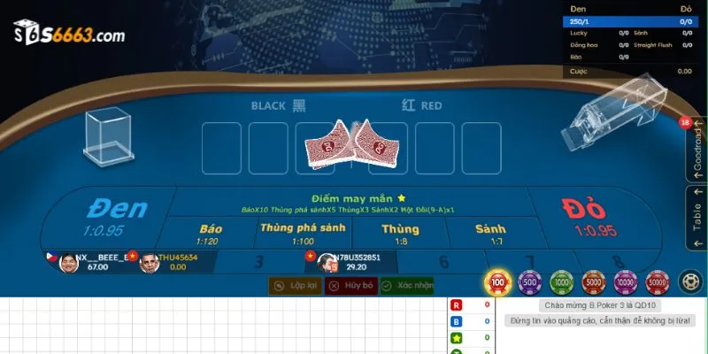 Giới thiệu Poker 3 lá S666